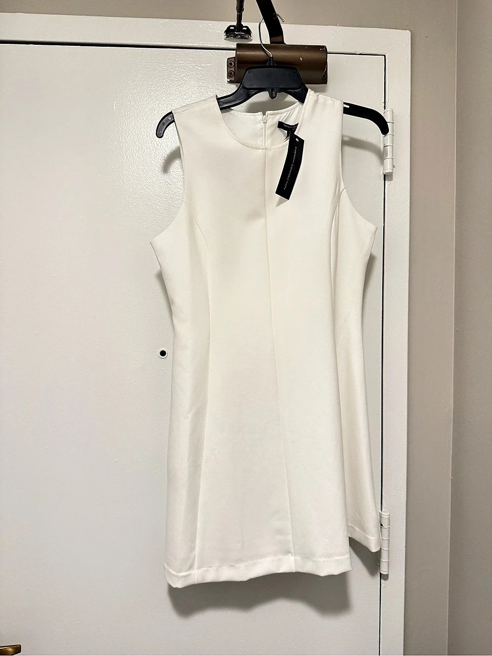 French Connection Whisper Sleeveless Minidress White Size 6